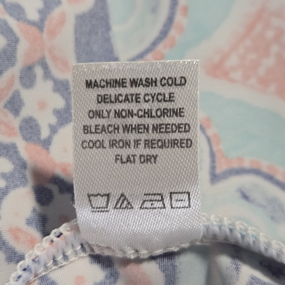 Cabana Life St. Barts Colorful Geo Print Tropical Beach Tunic Day Dress Large - Picture 7 of 9